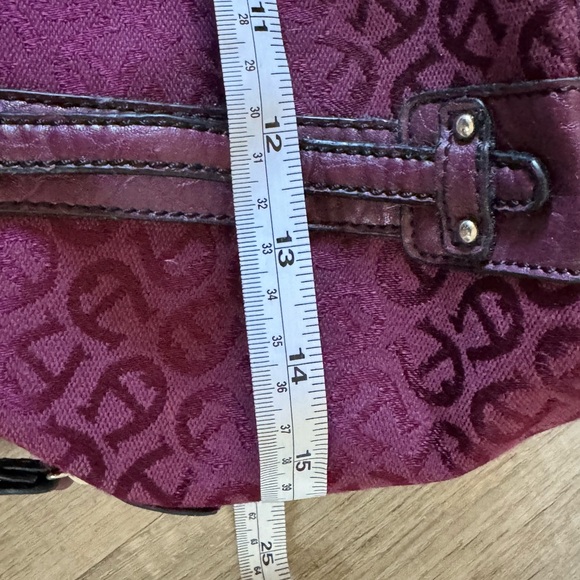 Like new. Used once Etienne Aigner purse bag burgundy wine color open to offers - Picture 6 of 15